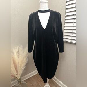 Forever 21 - Plus Size Holiday/NYE Little Black Shimmer 3/4 sleeve Dress